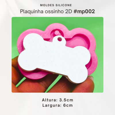 Plaquinha ossinho 2D