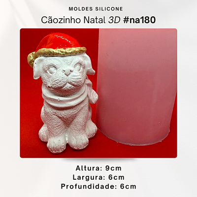 Cãozinho Natal 3D