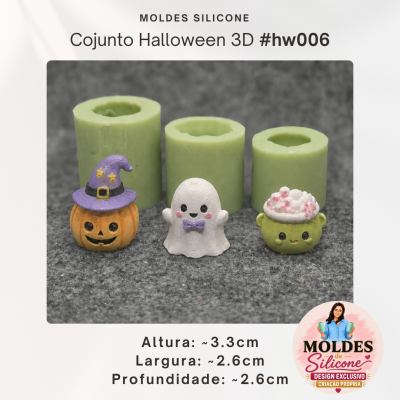 Conjunto Halloween 3D