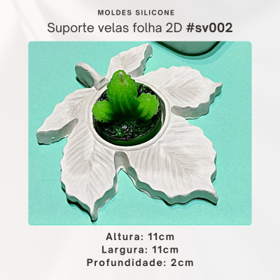 Suporte vela folha