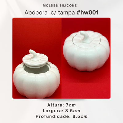 Abóbora com tampa 3D