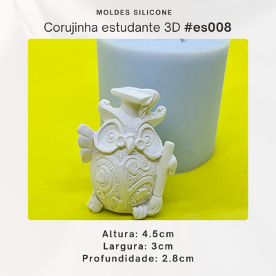 Corujinha estudante 3D