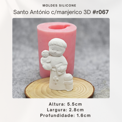 Santo António com Manjerico 3D