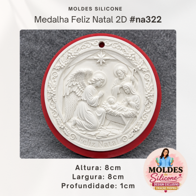 Medalha Feliz Natal 2D