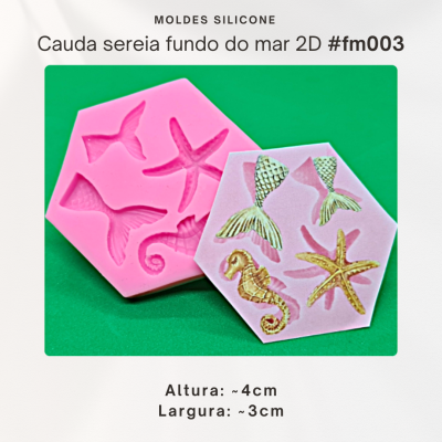 Cauda de Sereia fundo do mar 2D