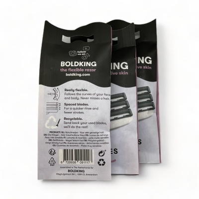 Lâminas Boldking x4 - Pele Sensível