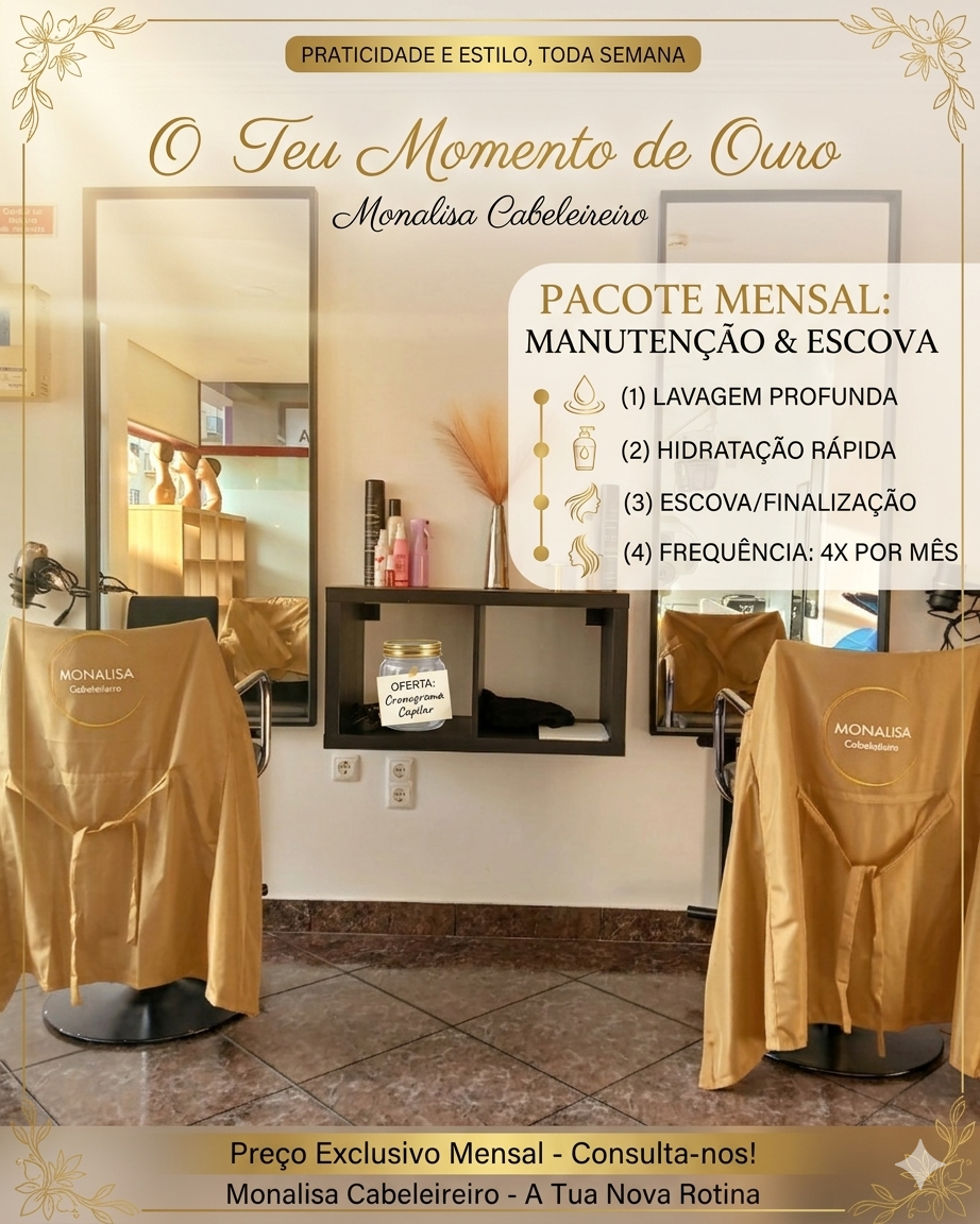 Pacote Mensal: Manutenção e Styling Pacote Mensal: Manutenção e Styling