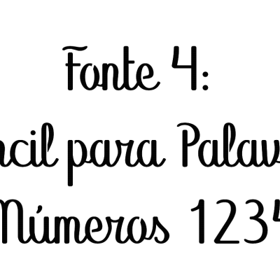 Stencil para Números e Texto Stencil para Números e Texto