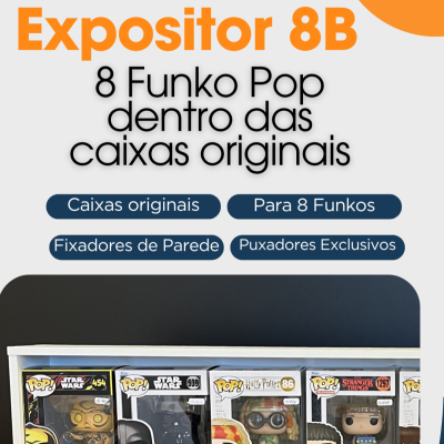 Expositor para Funko Pops - Modelo 8B Expositor para Funko Pops - Modelo 8B