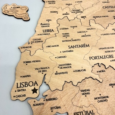 Mapa de Portugal 2D & 3D