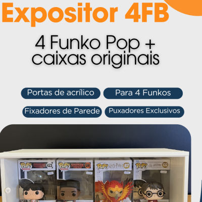 Expositor para Funko Pops - Modelo 4FB Expositor para Funko Pops - Modelo 4FB