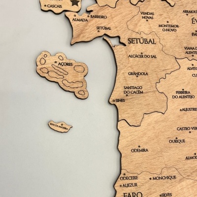 Mapa de Portugal 2D & 3D