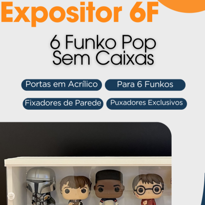 Expositor para Funko Pops - Modelo 6F Expositor para Funko Pops - Modelo 6F