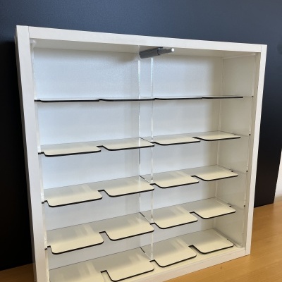 Expositor GRID - Capacetes MotoGP-  Branco - OUTLET