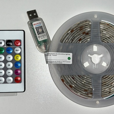  Fita de Luz LED RGB com Controle Remoto