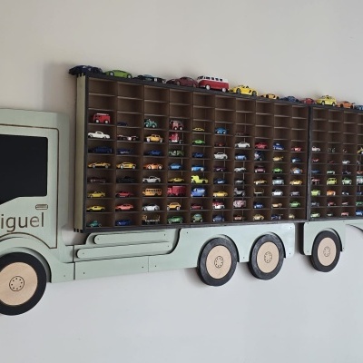 Expositor Camião / Reboque - Carros Escala 1/64