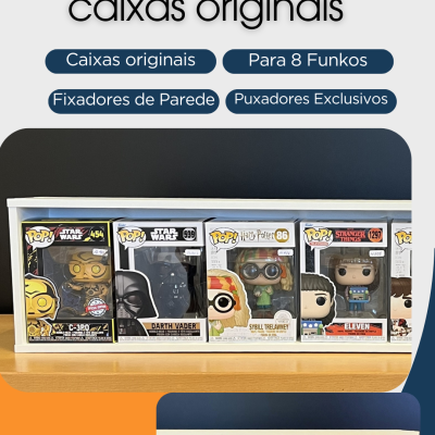 Expositor para Funko Pops - Modelo 8B Expositor para Funko Pops - Modelo 8B