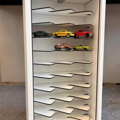 Expositor GTR 1/64 - 50 x 27cm - Branco - OUTLET