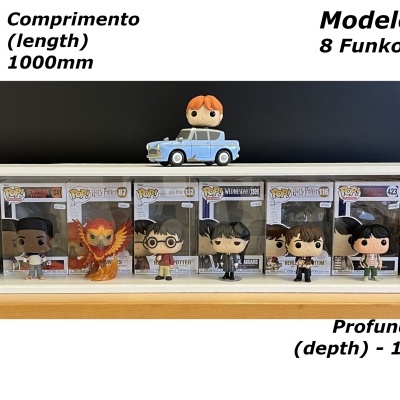 Expositor para Funko Pops - Modelo 8FB Expositor para Funko Pops - Modelo 8FB