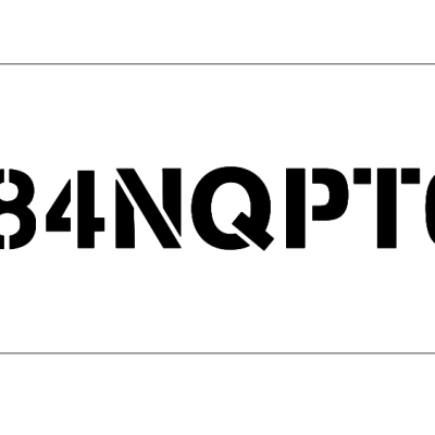 Stencil para Números e Texto Stencil para Números e Texto