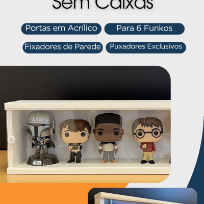 Expositor para Funko Pops - Modelo 6F Expositor para Funko Pops - Modelo 6F
