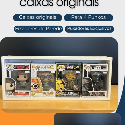 Expositor para Funko Pops - Modelo 4B Expositor para Funko Pops - Modelo 4B