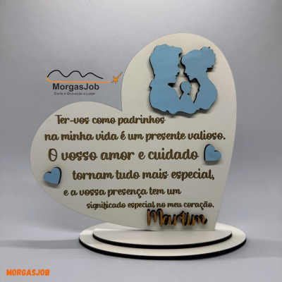 Coração Padrinho/Madrinha