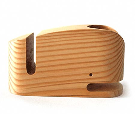Wood Whale Desk Organizer