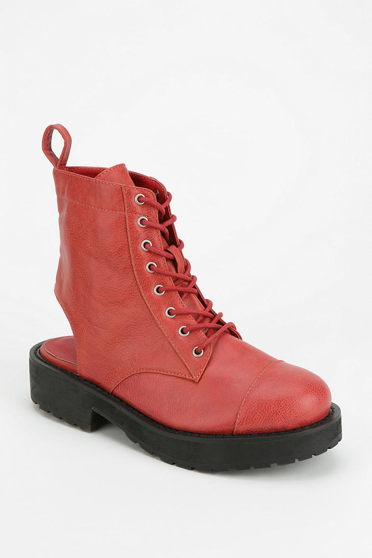 Deena & Ozzy Cutout Platform Ankle Boot