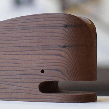 Wood Whale Desk Organizer