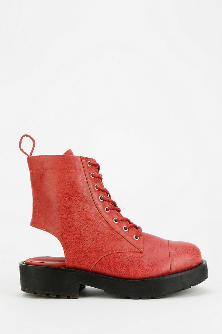 Deena & Ozzy Cutout Platform Ankle Boot