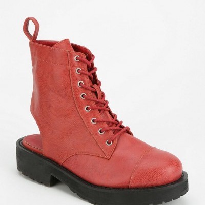 Deena & Ozzy Cutout Platform Ankle Boot