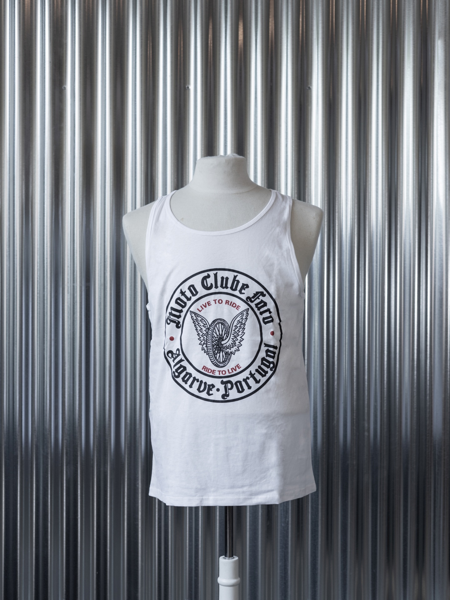 Singlete oficial MCF Branca | Moto Clube Faro Singlete oficial MCF Branca | Moto Clube Faro