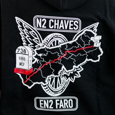 Sweatshirt com capuz Estrada Nacional Nº2 | Moto Clube Faro