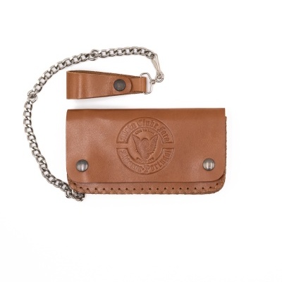 Carteira cabedal com corrente MCF