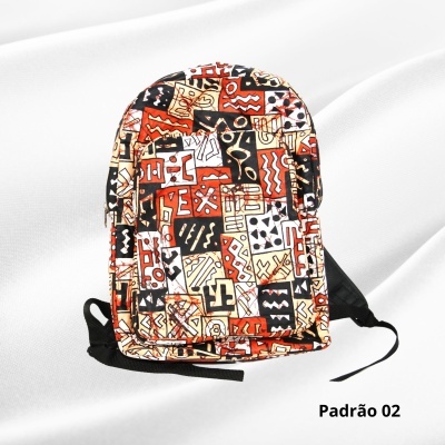 Mochila em Capulana Classic Afro