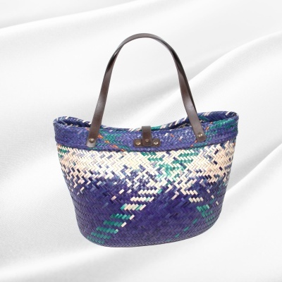 Bolsa de Palha com Asas de Cabedal