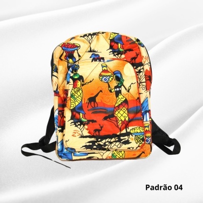 Mochila em Capulana Classic Afro