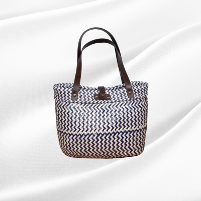 Bolsa de Palha com Asas de Cabedal