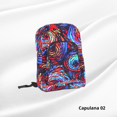 Mochila em Capulana Modern Afro