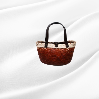 Bolsa de Palha com Asas de Cabedal