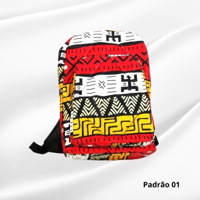 Mochila em Capulana Classic Afro