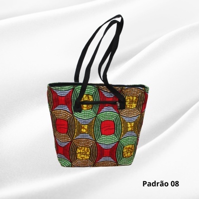 Bolsa VB Capulana Mono Padrão com asas pretas