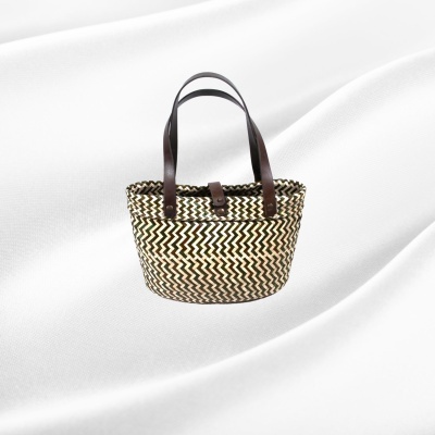 Bolsa de Palha com Asas de Cabedal
