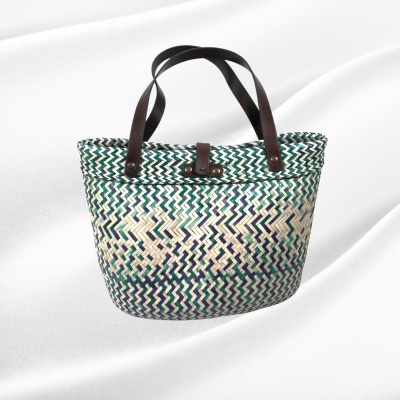 Bolsa de Palha com Asas de Cabedal