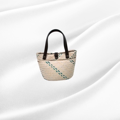 Bolsa de Palha com Asas de Cabedal