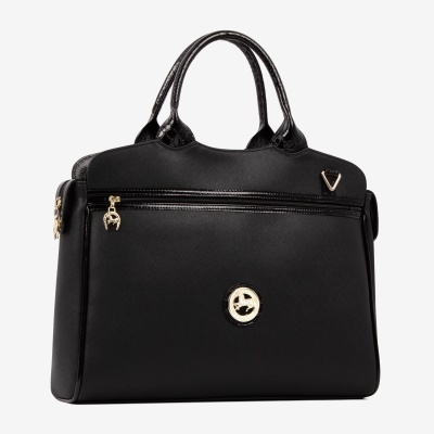 Pasta de Documentos Cherry Blossom preto