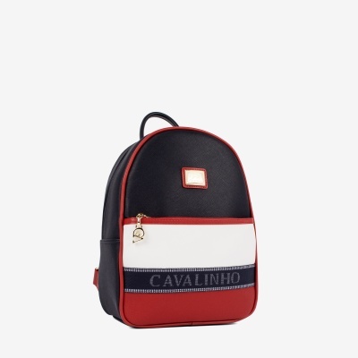 Mochila Only By Cavalinho Azul-Vermelho