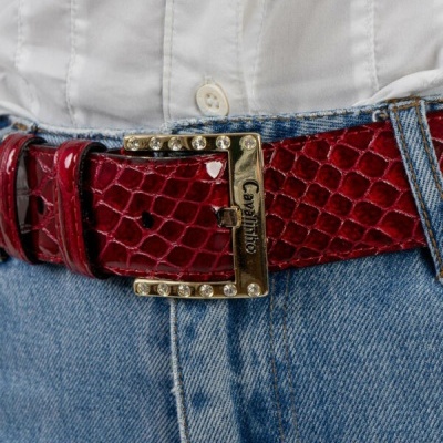 Cinto Clássico Galope Vermelho Cavalinho