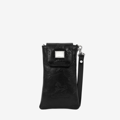 Porta-Telemóvel Cavalo Lusitano Preto